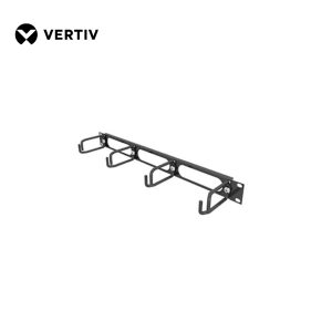 Organizador de cables horizontal de 1U con anillos en D de metal