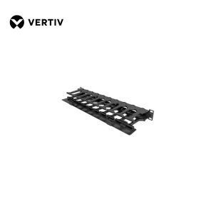 Organizador de cables horizontal, 1 U x 4" de profundidad, un lado c/cubierta