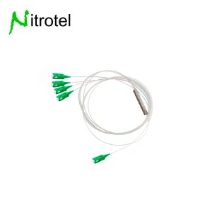 DIVISOR DE TUBO DE ACERO PARA PLC DE FIBRA ÓPTICA 1X16 CON CONECTORES SC/APC EN AMBOS LADOS