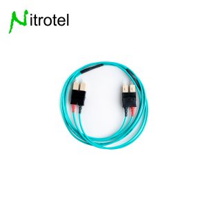 PUENTE DE FIBRA LC-LC MM OM3 DUPLEX 2,0 mm, CUBIERTA AQUA LC-LC