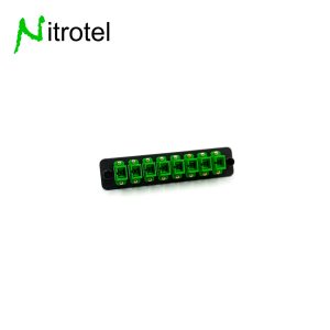 PLACA ADAPTADORA DE FIBRA TIPO LGX 8 SC SIMPLEX VERDE