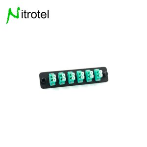PLACA ADAPTADORA DE FIBRA TIPO LGX 6 LC DUPLEX AQUA