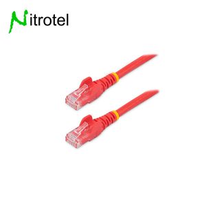 NITROTEL PATCH CORD CAT 6 X 7FT (2 MTS), SLIM, ROJO