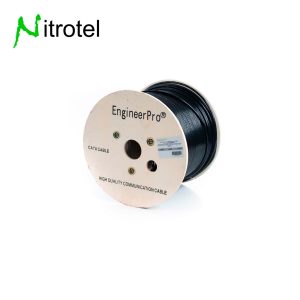 NITROTEL CABLE DE RED UTP CAT 6A X 305MTS COLOR NEGRO