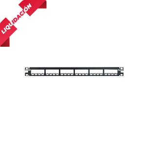 PATCH PANEL MODULAR DE 24 PUERTOS METALICO VACIO