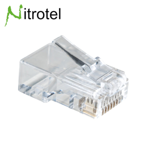 NITROTEL RJ45 UTP CAT 6 MODULAR PLUG 8P8C (PQT X 100)