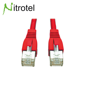 NITROTEL PATCH CORD 550MHZ CAT 6 X 10FT ROJO